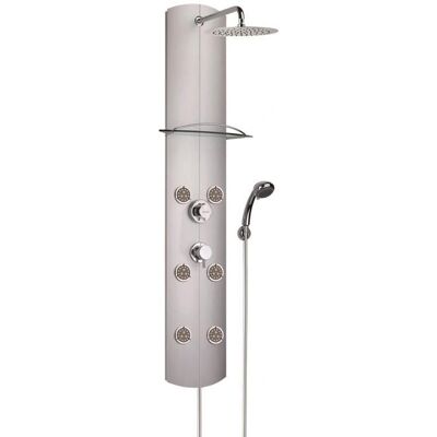 Colonne de douche VALENTIN - Hydromassage, Thermostatique, Aluminium - Publicité Colonne de douche VALENTIN - Hydromassage, Thermostatique, Aluminium - Publicité