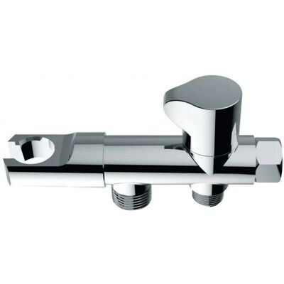 VALENTIN - Válvula de paso higiénica de 3 vías con soporte para ducha VALENTIN - Válvula de paso higiénica de 3 vías con soporte para ducha