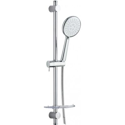 Valentin - Juego de barra de ducha - Altura ajustable, 3 chorros, Jabonera - Sistema de ducha Valentin - Juego de barra de ducha - Altura ajustable, 3 chorros, Jabonera - Sistema de ducha