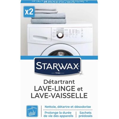 STARWAX Entkalker für Waschmaschinen und Geschirrspüler - 2 x 75 g STARWAX Entkalker für Waschmaschinen und Geschirrspüler - 2 x 75 g