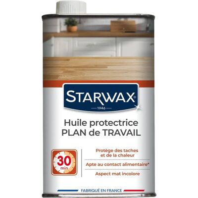 Huile protectrice incolore Starwax pour plan de travail - 500ml - Publicité Huile protectrice incolore Starwax pour plan de travail - 500ml - Publicité