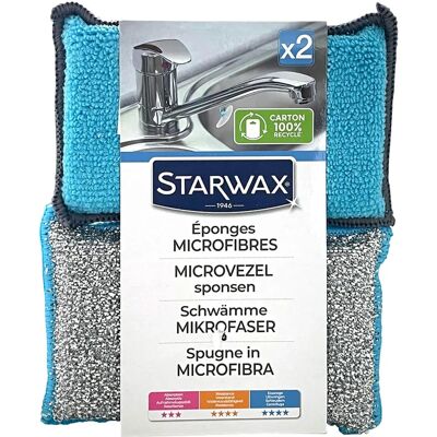 Éponge Microfibre STARWAX - Outil de Nettoyage Ménager Éponge Microfibre STARWAX - Outil de Nettoyage Ménager