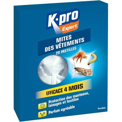 Modèle KAPO - Comprimés insecticides - Protège textiles - 20 pcs - Publicité Modèle KAPO - Comprimés insecticides - Protège textiles - 20 pcs - Publicité