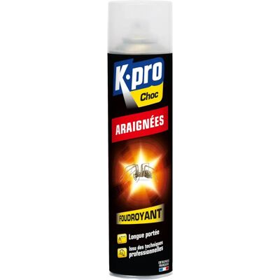 Kapo Aérosol Foudroyant contre les Araignées - Spray Longue Portée - France - Publicité Kapo Aérosol Foudroyant contre les Araignées - Spray Longue Portée - France - Publicité