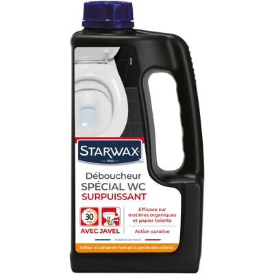 STARWAX Déboucheur WC - 1L - Efficace sur canalisations - Publicité STARWAX Déboucheur WC - 1L - Efficace sur canalisations - Publicité