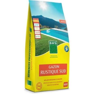 BHS Rustique Sud - 10kg Graines de Gazon - Résistant à la sécheresse - Publicité BHS Rustique Sud - 10kg Graines de Gazon - Résistant à la sécheresse - Publicité