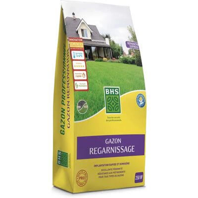 BHS Gazon Regarnissage - Recharge de Gazon - 5kg - Publicité BHS Gazon Regarnissage - Recharge de Gazon - 5kg - Publicité
