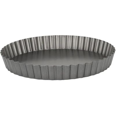 Moule à tarte en acier 25cm Fond amovible - Publicité Moule à tarte en acier 25cm Fond amovible - Publicité