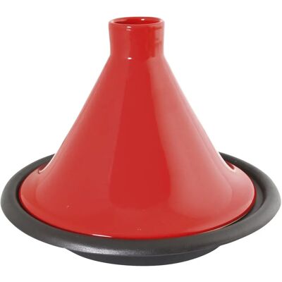 Crealys 509833 Tajine en fonte avec couvercle en céramique - 31x24 cm Crealys 509833 Tajine en fonte avec couvercle en céramique - 31x24 cm