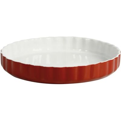 Crealys 512735 Forma de cerâmica para assar - 28cm - Framboesa Crealys 512735 Forma de cerâmica para assar - 28cm - Framboesa