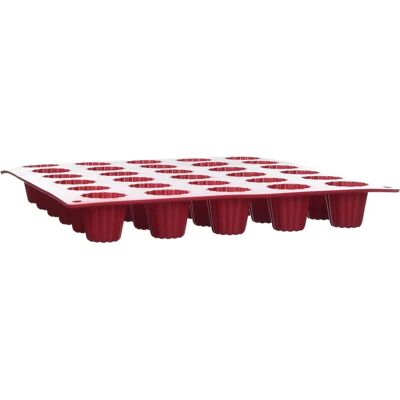 Crealys 513107 Moule en Silicone - Ridé - Rouge - Moule en Silicone Crealys 513107 Moule en Silicone - Ridé - Rouge - Moule en Silicone