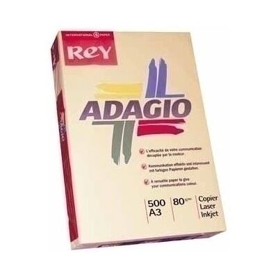 Rey Adagio A3 Salmon 80g/m² 500 fogli Rey Adagio A3 Salmon 80g/m² 500 fogli