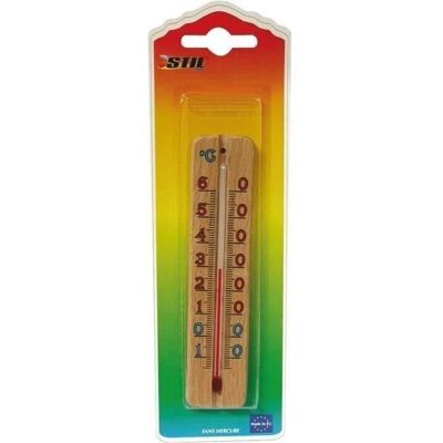 Thermomètre en bois STIL 140x30 - Thermomètre - Publicité Thermomètre en bois STIL 140x30 - Thermomètre - Publicité