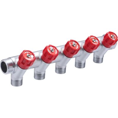 Quick Plomberie - 3/4-1/2 azul 5-salida - Colector Quick Plomberie - 3/4-1/2 azul 5-salida - Colector