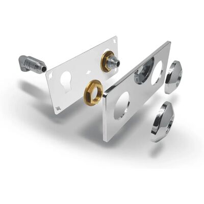 Placa de Salida de Pared para Lavabo/Fregadero 120mm, 1/2" a 3/8" - Lavabo/Fregadero Placa de Salida de Pared para Lavabo/Fregadero 120mm, 1/2" a 3/8" - Lavabo/Fregadero