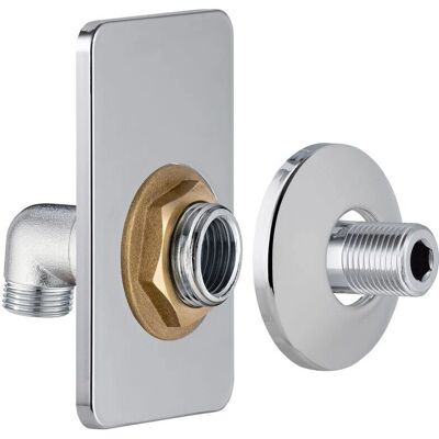 Placa de salida de pared universal para radiador - QUICK PLOMBERIE, Easy Fix Placa de salida de pared universal para radiador - QUICK PLOMBERIE, Easy Fix