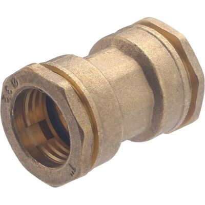 QUICK PLOMBERIE Messing-Kompressionsfitting - 32 mm für Polyethylenrohr QUICK PLOMBERIE Messing-Kompressionsfitting - 32 mm für Polyethylenrohr
