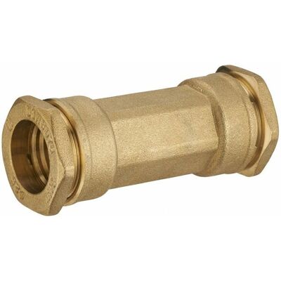 CENTRALE BRICO Messing-Kompressionskupplung für PE-Rohr - Reparatur D32 CENTRALE BRICO Messing-Kompressionskupplung für PE-Rohr - Reparatur D32