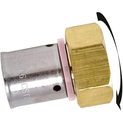 QUICK PLOMBERIE F 15 x 21 Raccord en laiton - Connexion pour tube - Publicité QUICK PLOMBERIE F 15 x 21 Raccord en laiton - Connexion pour tube - Publicité