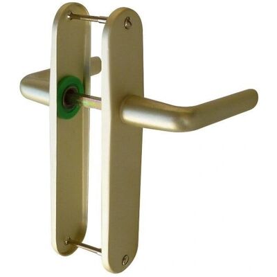 Maniglia champagne con becco di canna + chiusura a chiave - maniglia porta Maniglia champagne con becco di canna + chiusura a chiave - maniglia porta