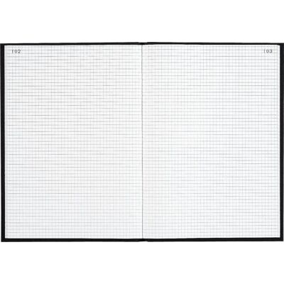 Registro Exacompta 340x225 Cuadrícula 400 páginas - Tapa de tela negra Registro Exacompta 340x225 Cuadrícula 400 páginas - Tapa de tela negra
