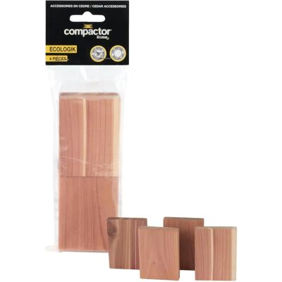 Compactor Blocs de cèdre pour tiroirs - 4 pcs Compactor Blocs de cèdre pour tiroirs - 4 pcs