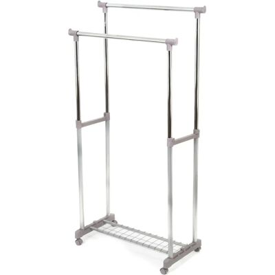 Sistema de Almacenamiento y Organización Compactor - Barras de ropa ajustables - Sistema de almacenamiento y organización Sistema de Almacenamiento y Organización Compactor - Barras de ropa ajustables - Sistema de almacenamiento y organización
