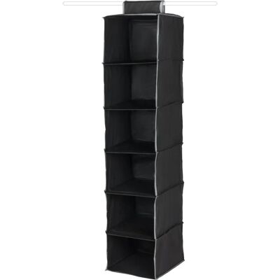 Compactor RAN6275 - Organisateur suspendu pour chaussures et vêtements, 6 compartiments Compactor RAN6275 - Organisateur suspendu pour chaussures et vêtements, 6 compartiments