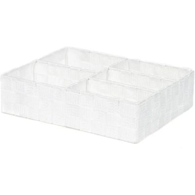 Organizátor zásuvek Compactor - 5 přihrádek - 32x25x8cm - Bílý Organizátor zásuvek Compactor - 5 přihrádek - 32x25x8cm - Bílý
