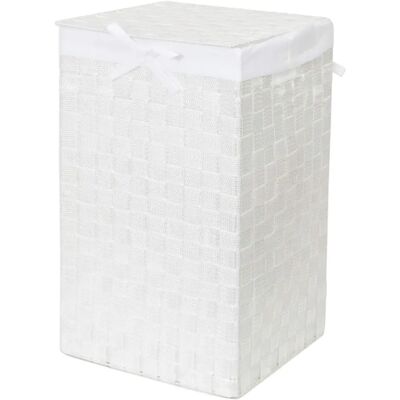 Panier à linge carré blanc de Compactor - Rangement Panier à linge carré blanc de Compactor - Rangement