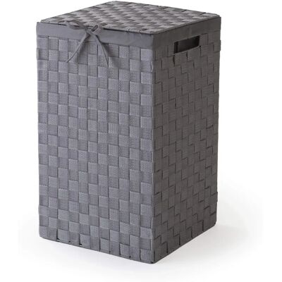 Panier à linge Compactor Gris 30x30x50cm - Panier à linge Panier à linge Compactor Gris 30x30x50cm - Panier à linge