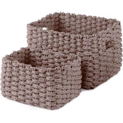Lisou Modello - Cesti di deposito in fibre naturali - Grigio Lisou Modello - Cesti di deposito in fibre naturali - Grigio