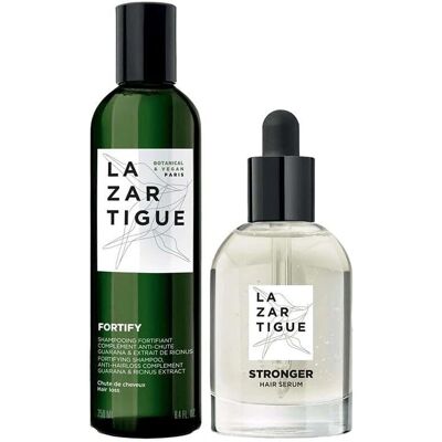 Coffret Anti-chute Lazartigue Fortify - Shampoing & Sérum - Publicité Coffret Anti-chute Lazartigue Fortify - Shampoing & Sérum - Publicité
