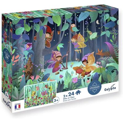 SentoSphere 7703 Puzzle - 2x24 Duendes y Hadas Fantasía SentoSphere 7703 Puzzle - 2x24 Duendes y Hadas Fantasía