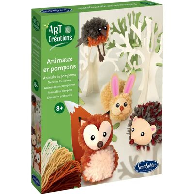 Sentosphere Bastelset Tiere mit Pompons Sentosphere Bastelset Tiere mit Pompons