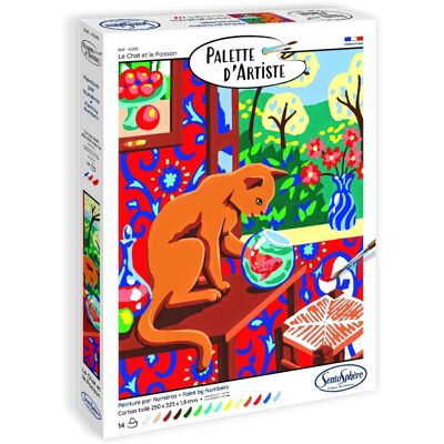 Ensemble de dessin SentoSphere 45210 - Palette d'artiste Le Chat et le Poisson Ensemble de dessin SentoSphere 45210 - Palette d'artiste Le Chat et le Poisson