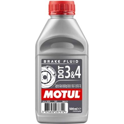 Liquide de frein MOTUL DOT 3 & 4 - Huile entièrement synthétique 0,5L Liquide de frein MOTUL DOT 3 & 4 - Huile entièrement synthétique 0,5L