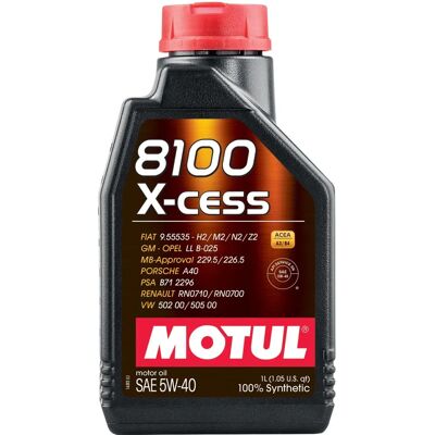 Motul 8100 X-cess 5W-40 - Moottoriöljy Motul 8100 X-cess 5W-40 - Moottoriöljy