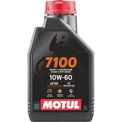Motul 7100 4T Ester MA2 10w60 Huile Moteur - 1 Litre - Publicité Motul 7100 4T Ester MA2 10w60 Huile Moteur - 1 Litre - Publicité