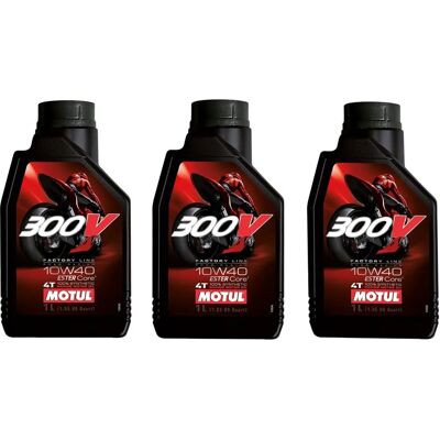 Motul 300V Ester 4T 10w40 1L - Huile moto course Motul 300V Ester 4T 10w40 1L - Huile moto course