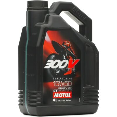 Motul 300V Factory Line Road Racing 15W-50 - 4 l Motul 300V Factory Line Road Racing 15W-50 - 4 l