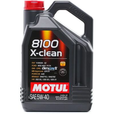 Motul 8100 X-clean 5W-40 Synthetisches Motoröl - Motoröl Motul 8100 X-clean 5W-40 Synthetisches Motoröl - Motoröl