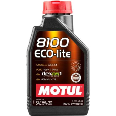 Motul 8100 ECO-LITE 5W-30 - Huile moteur - Publicité Motul 8100 ECO-LITE 5W-30 - Huile moteur - Publicité