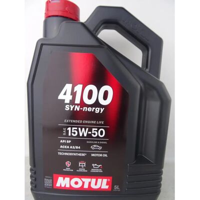 Motul 4100 SYN-nergy 15W-50 5I Λάδι κινητήρα - Engine Oil Motul 4100 SYN-nergy 15W-50 5I Λάδι κινητήρα - Engine Oil