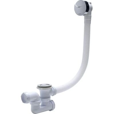 Wirquin SP5603 Scarico vasca cromato con cavo e sifone Wirquin SP5603 Scarico vasca cromato con cavo e sifone