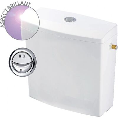 Wirquin 50717359 Zbiornik WC Chrome - Oszczędność wody, niska pozycja Wirquin 50717359 Zbiornik WC Chrome - Oszczędność wody, niska pozycja