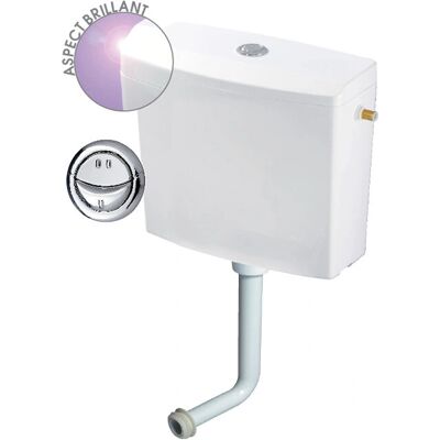 Wirquin Reviso Toilet Tank - Water Saving - Semi-Low - Bacteriostatic - Silent Wirquin Reviso Toilet Tank - Water Saving - Semi-Low - Bacteriostatic - Silent