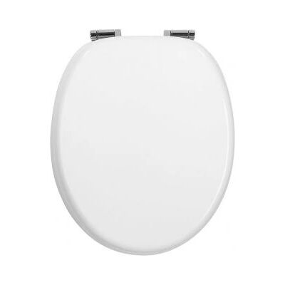 Wirquin 20719569 Houten Witte Toiletzitting - Zachte Sluiting Wirquin 20719569 Houten Witte Toiletzitting - Zachte Sluiting