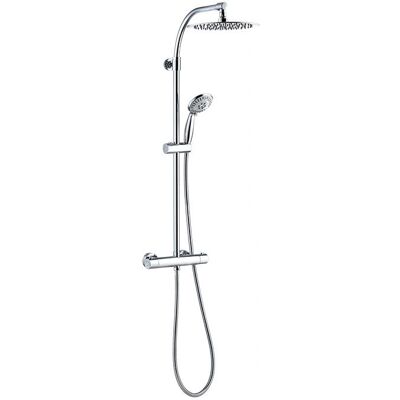 Sistema de ducha Wirquin 60721389 - Cabezal ajustable, cromo Sistema de ducha Wirquin 60721389 - Cabezal ajustable, cromo