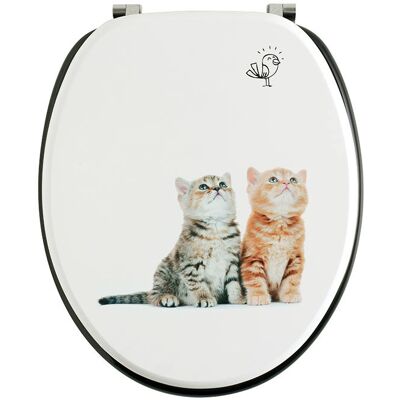 Assento de WC em madeira Wirquin 20721504 - Assento com dobradiças de aço inoxidável Assento de WC em madeira Wirquin 20721504 - Assento com dobradiças de aço inoxidável